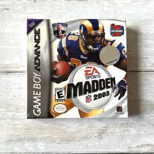 Madden NFL 2003 Game Boy Advance Nintendo Videogame Game NWT Brand NEW Unopened